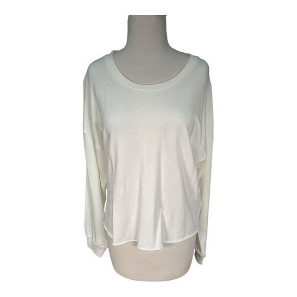 Revolve Lanston White Sweater Cut-Out Back Work Out Outdoor Size Small NWT - Picture 11 of 12